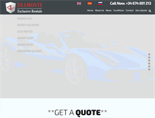 Tablet Screenshot of diamovitcarhire.com